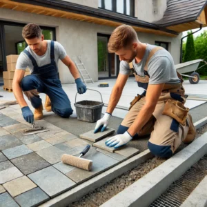 Terrassenbau und Steinreinigung
